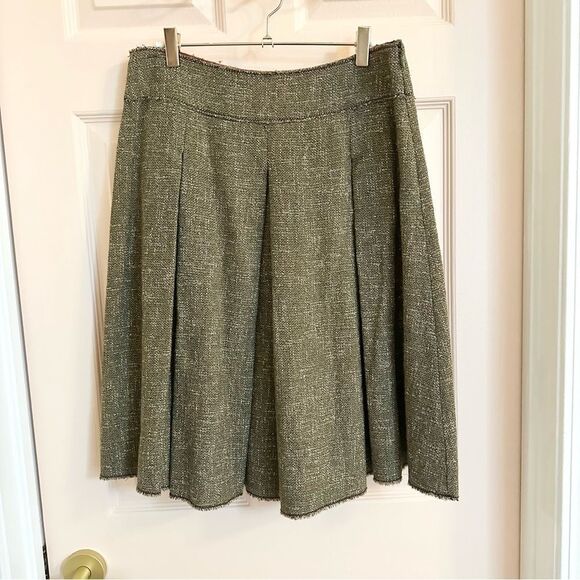 Alberta Ferretti Green Knee-Length A-Line Skirt - Picture 1 of 4